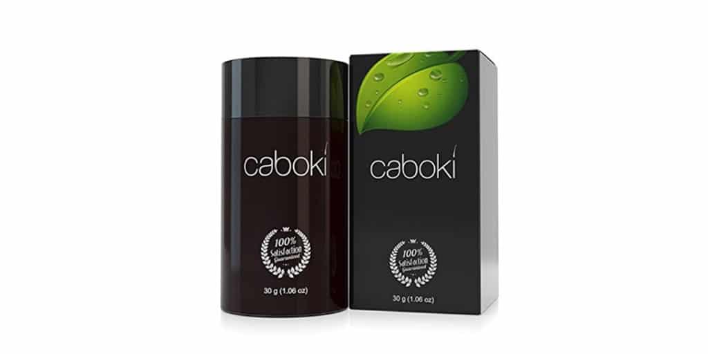 bottle of caboki hair fibers